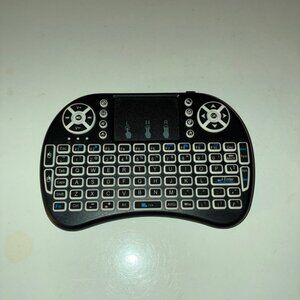 Mini Wireless Keyboard with Touchpad Mouse LED Backlit Portable PC Tablet Window